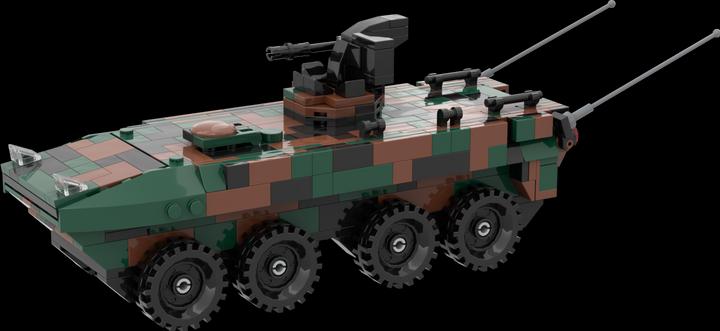Milbricks PIRANHA - Schweizer Radschützenpanzer (kompatibel mit LEGO)