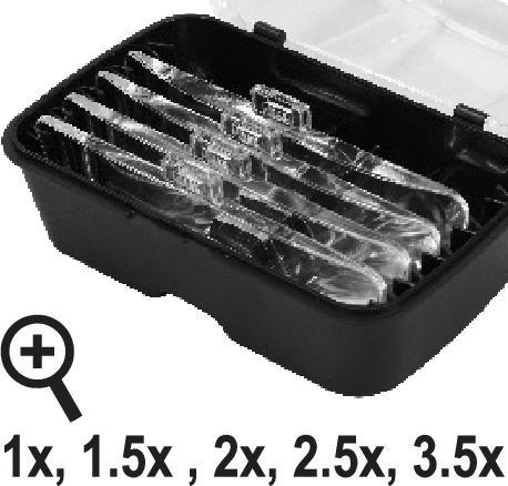Actual product image Yato Professional Headband Magnifier with Illumination | Magnification 1x/1.5/2x/2.5x/3.5x