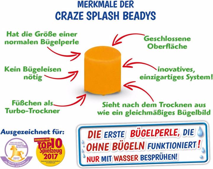 Actual product image Craze Splash Beadys Play Set Unicorn