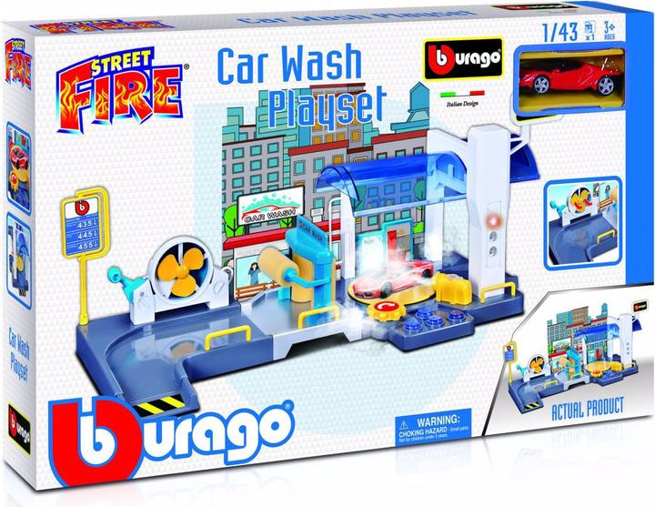 Actual product image Bburago Car wash including 1x model car