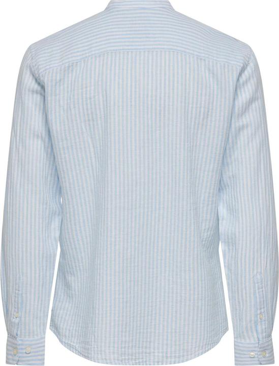 Actual product image Only & Sons Onscaiden Ls Mao Stripe Linen Shirt Noos Shirt (XXL)