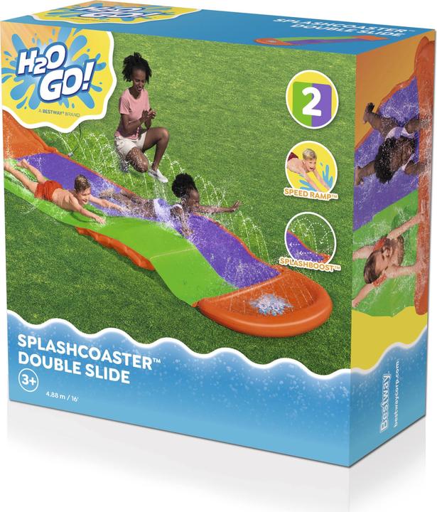 Image du produit Bestway H2OGO! Tapis de glisse 2 pistes SplashCoaster 4,88 m