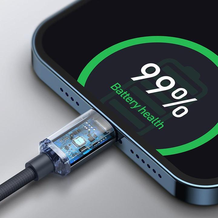 Produktbild Baseus Crystal Shine Series Fast Charging Data Cable Type-C to iP 20W 1.2m Purple (1.20 m, USB 2.0)