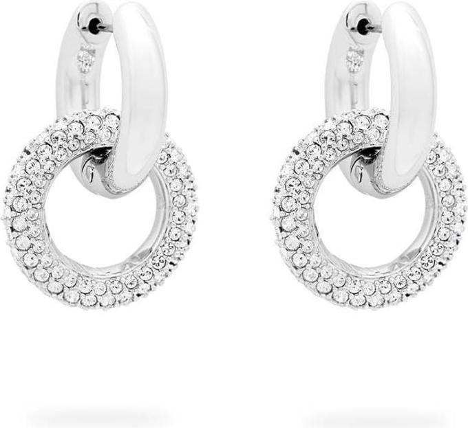 Image du produit Swarovski Créoles Dextera Cercle entrelacé Blanc (Métal Swarovski)