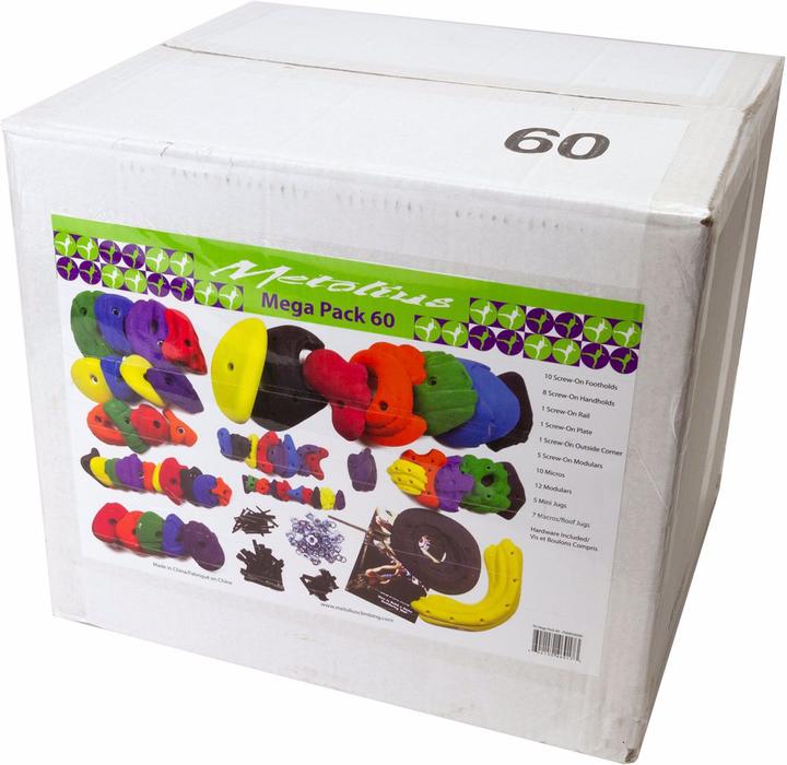 Actual product image Metolius PU Mega Pack 60 handle set (60 Holds)