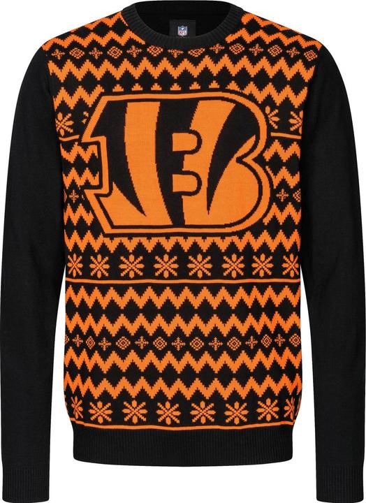 Image du produit Foco NFL Winter Sweater XMAS Knit Pullover - Cincinnati Bengals (XL)