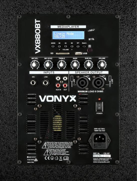 Actual product image Vonyx VX880BT (Active, 2x 1000 W)