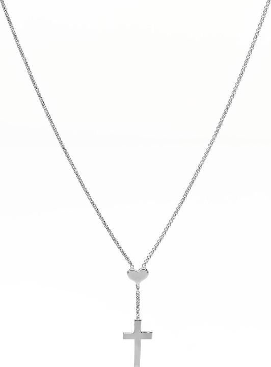 Image du produit Amen Collier Heart and Cross (Argent 925, 44 cm)