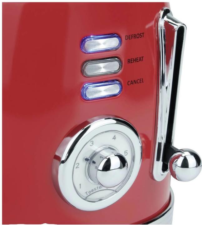 Produktbild Korona 2-Scheiben Toaster Retro rot 21668