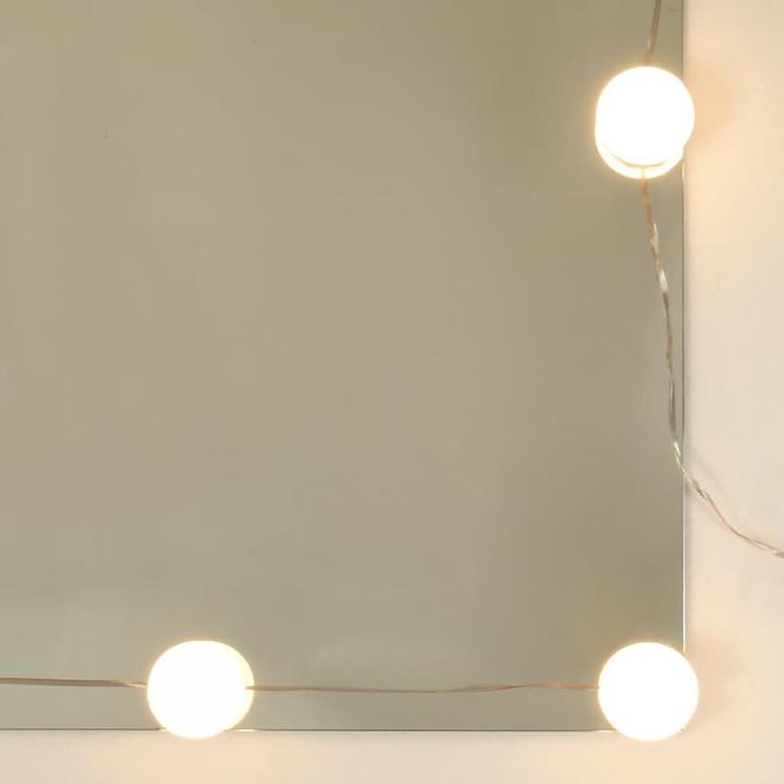 Actual product image VidaXL Dressing table with LED lighting (100 x 40 x 130 cm)