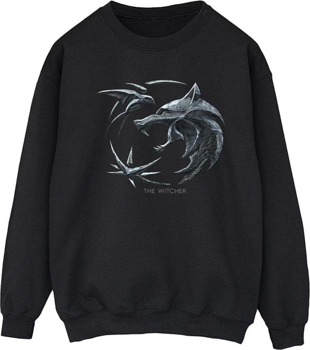 Produktbild Netflix The Witcher Wolf Logo Sweatshirt (XL)