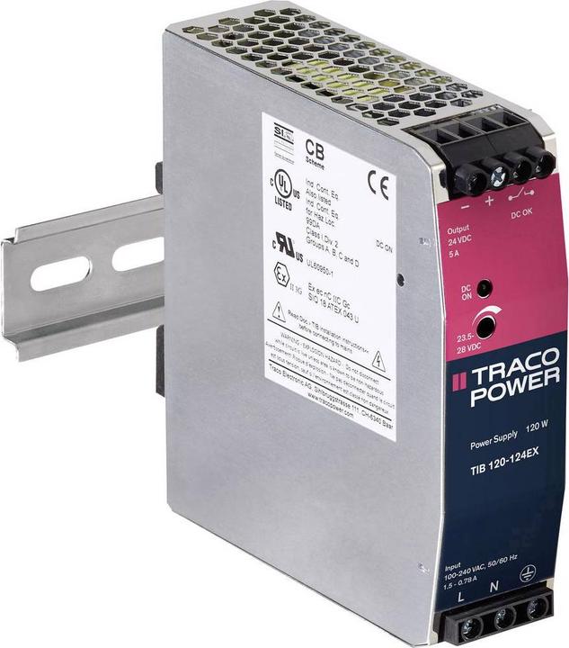 Immagine prodotto TracoPower Alimentatore per guida top-hat (guida DIN), serie TIB 120 EX