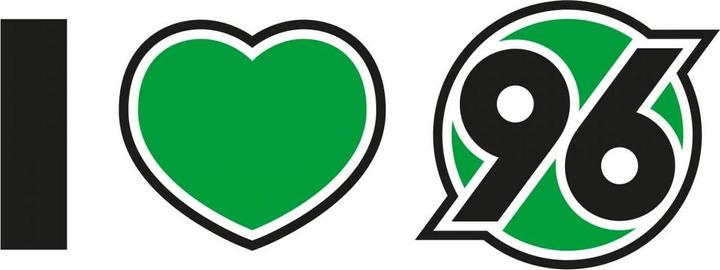 Produktbild Hannover 96 I love 96 (100 x 37 cm, 140 x 52 cm, 120 x 45 cm)