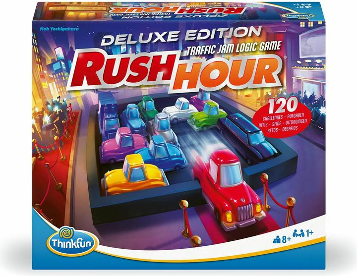 Actual product image Ravensburger ThinkFun 76617 - Rush Hour - The well-known traffic jam game in the Deluxe Edition with vehicles in (Portuguese, English, German, Italian, French, Spanish, Dutch)