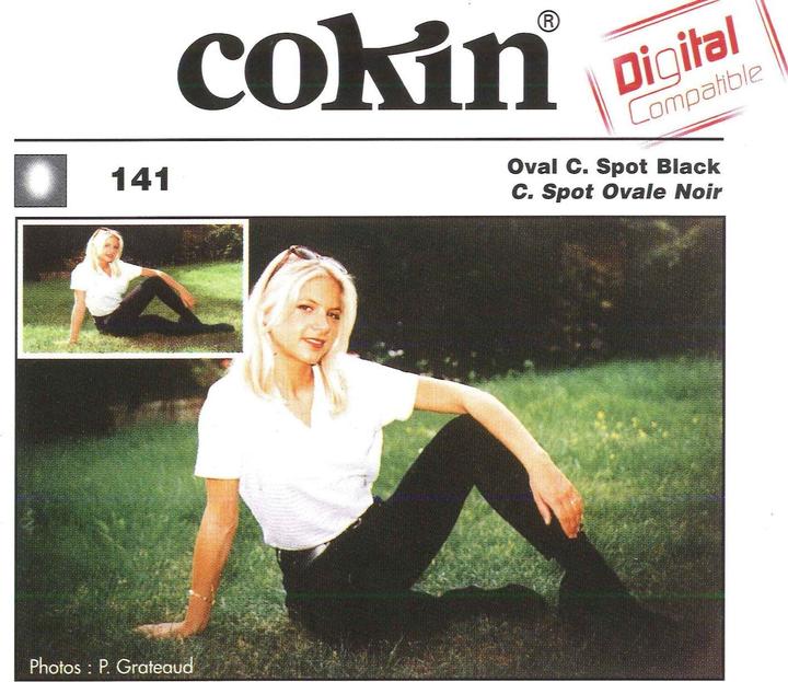 Cokin A141 Oval Center Spot schwarz (62 mm)