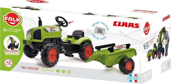 Actual product image Falk Toys Claas tractor + trailer M