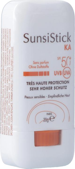 Image du produit Avène SunsiStick KA Soins solaires ORANGE (Crème solaire visage, SPF 50, 20 ml, 150 g)