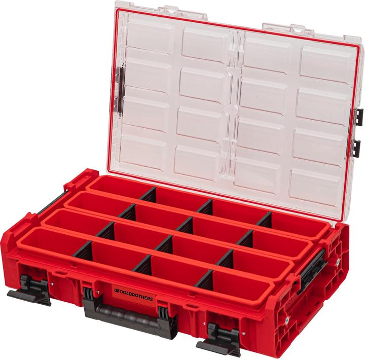 Image du produit Tool Brothers Toolbrothers RHINO ONE Organiser XL 2.0 Long Bin RED ULTRA HD Custom empilable 582 x 387 x 131 mm