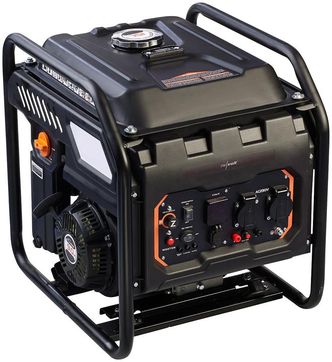Revolt Générateur à essence inverter, écran, 1x 230V, 1x 12V, 2x USB (15 l)