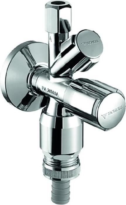 Immagine prodotto Schell Valvola angolare combinata COMFORT cromo, con aeratore per tubi da 3/8 di pollice