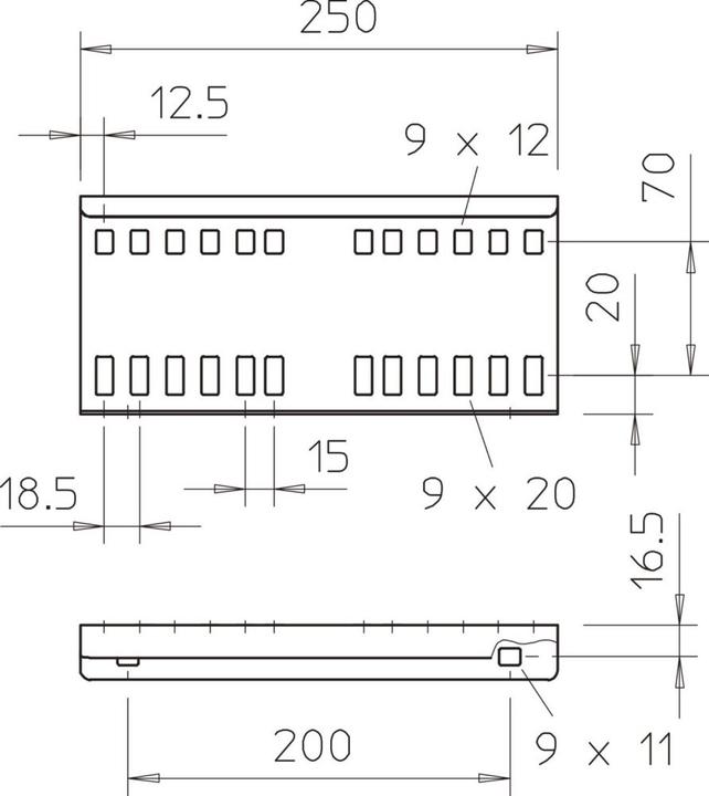 Actual product image OBO Bettermann BETTERMANN LVG 110 (25 cm)