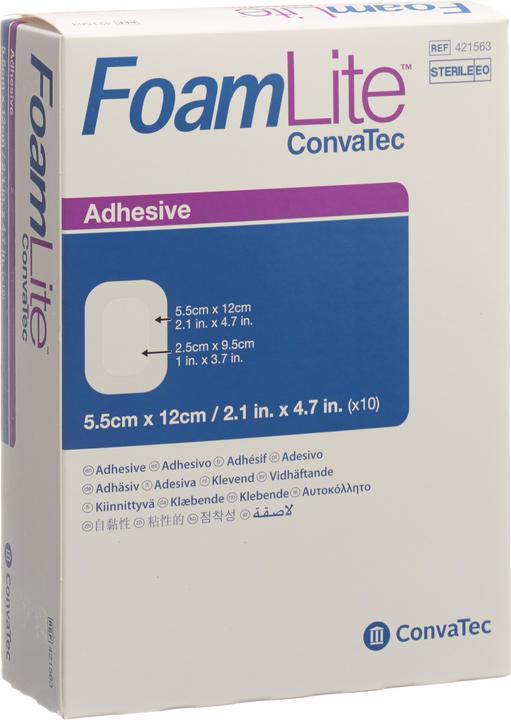 Produktbild ConvaTec Silikon-Schaumverband 5.5x12cm (10 x)