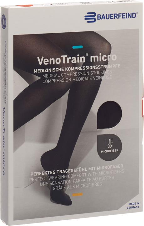 Veno Train MICRO A-D KKL2 S plus/short offene Fussspitze schwarz (S)