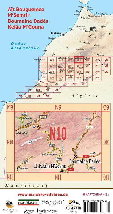 Immagine prodotto N10: Aït Bouguemez - M’Semrir - Boumalne Dadès - Kelâa M’Gouna + Strasse der Kasbahs III +