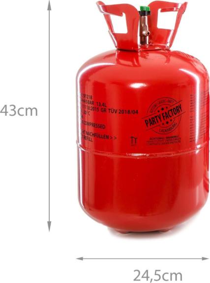 Image du produit Premioloon 1 réservoir d'hélium 50 - hélium pour ballons - 0,40m³- 400 litres