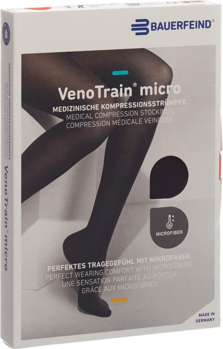 Actual product image Veno Train MICRO A-G KKL2 S plus/short geschlossene Fussspitze schwarz Haftband Spitze normal (S)