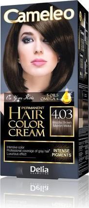 Produktbild Delia Cosmetics Cameleo Permanente Haarfarbe Creme Mokkabraun Intensive Farbe & Schutz 5 Öle + Omega Plus Aci (0030)