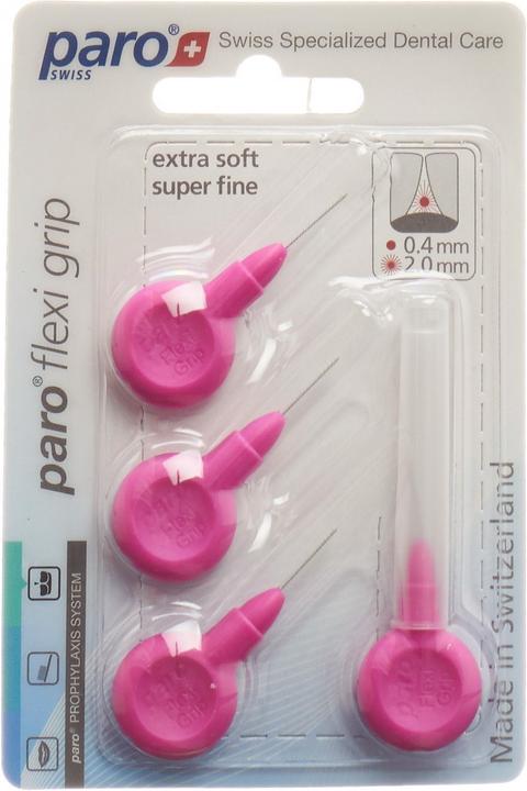 Image du produit Paro Flexi Grip 2 mm superfine pink zylindrisch (4 x, 2 mm)