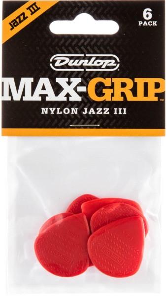 Actual product image Dunlop Max Grip Nylon Jazz III Red - 1.38