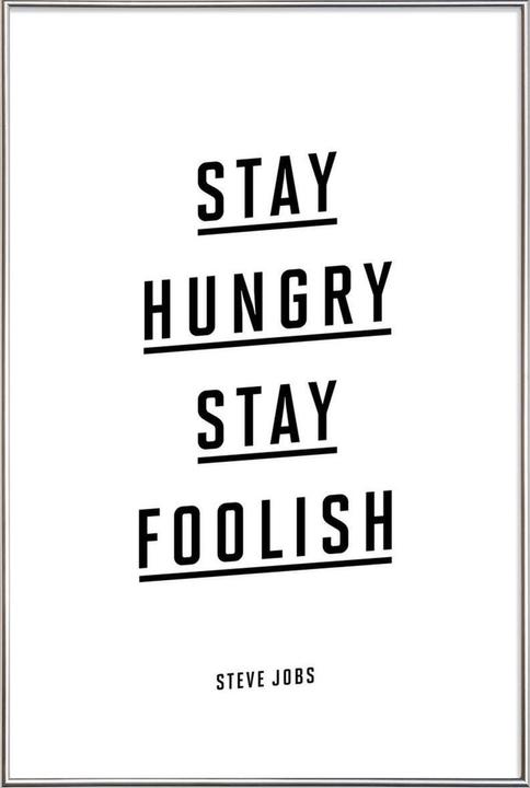 Produktbild Juniqe Stay Hungry Stay Foolish Steve Jobs (13 x 18 cm)