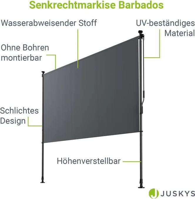 Produktbild Juskys Senkrechtmarkise Barbados (2 m)