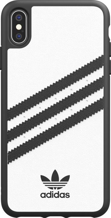 Image du produit adidas Boîtier moulé en PU blanc/noir (Apple iPhone XS Max)