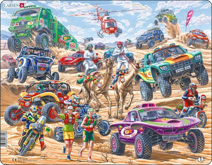 Produktbild Larsen Puzzle - Rallye in der Wüste (55 Teile)