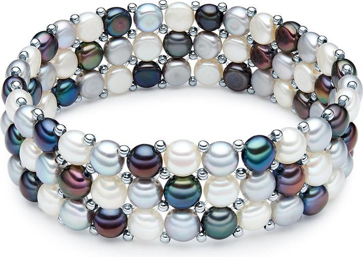 Image du produit Valero Pearls Femme laiton perle d'eau douce de culture argent 19,0 cm - 3726 (19 cm, Laiton)