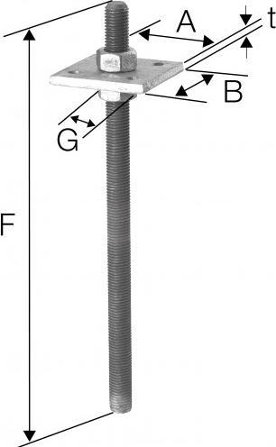 Produktbild Simpson Sst Stützenfüsse PS 80 (Stützenfuss, 1 Stk.)