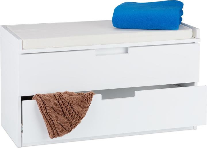 Image du produit Relaxdays Banc à chaussures, rangement (80 cm)