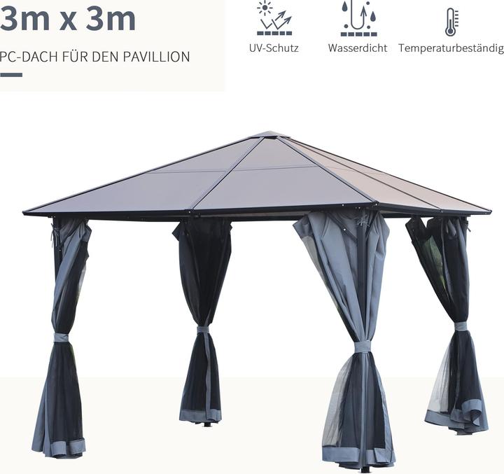 Immagine prodotto Outsunny Padiglione (300 cm, 300 cm)
