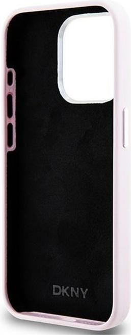 Actual product image DKNY DKHMP14LSMCHLP iPhone 14 Pro 6.1" różowy/pink hardcase Liquid Silicone Small Metal Logo MagSafe (Apple iPhone 14 Pro)