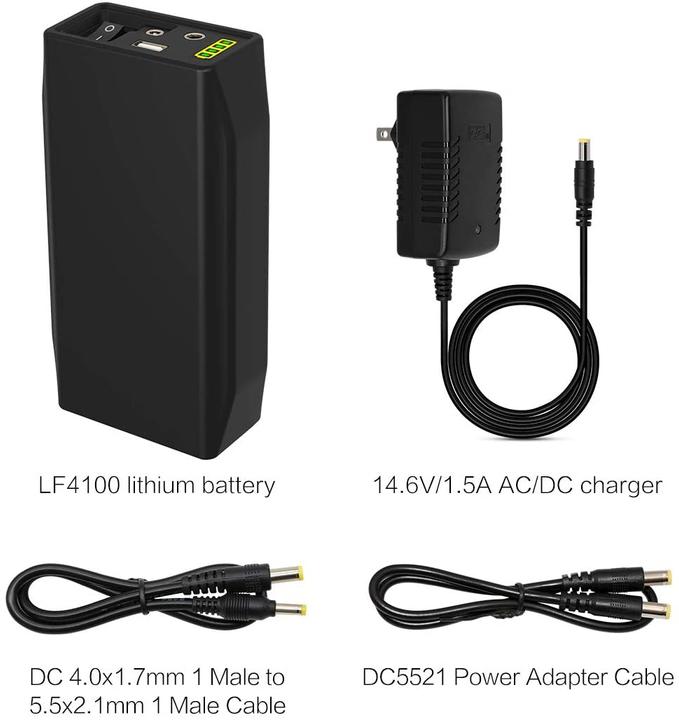 Actual product image TalentCell Powerbank 12.8V, 6.5Ah, 82.2Wh with charger (6500 mAh, 276480000 W, 82.20 Wh)