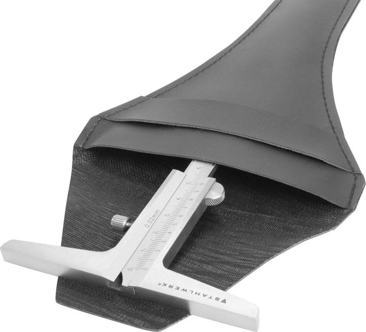 Produktbild Stahlwerk Tiefenmessschieber 0-200 mm DIN 862 aus rostfreiem Edelstahl (20 cm)