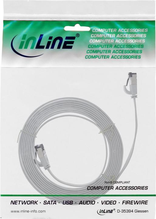 Productafbeelding InLine Patchkabel plat (U/FTP, CAT8.1, 7.50 m)