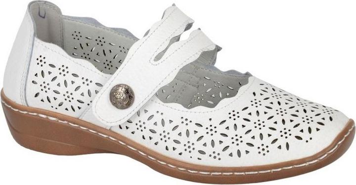 Boulevard Sandalen Perforiert Leder