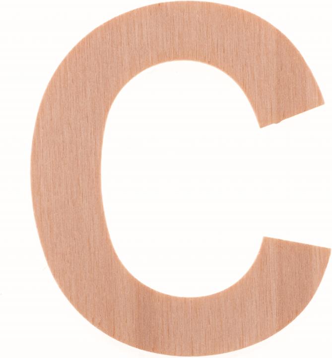 Actual product image Glorex Letter C 6cm poplar Europe FSC