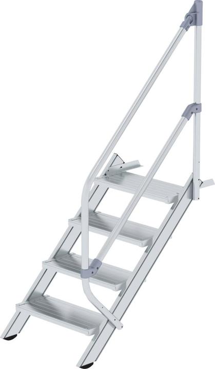 Image du produit Munk Escalier industriel, marches en aluminium largeur 600 mm, 4 marches. (Échafaudages, 105.80 cm)