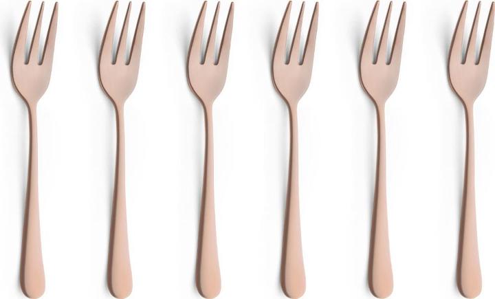 Image du produit Amefa Fourchette à gâteau Set 6 pièces PVD cuivre 1410 Austin (6 pièce(s), Fourche)