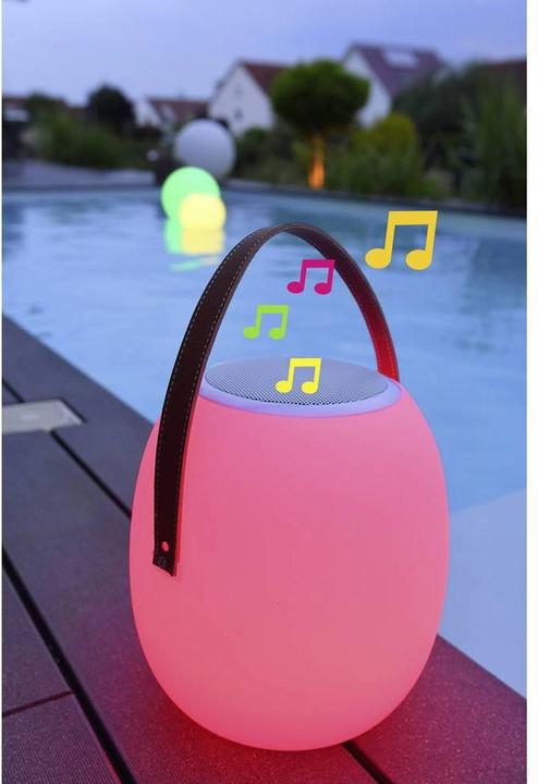 Actual product image Megatron LED Outdoor Table Lamp with Speaker Outdoor Table Lamp (50 lm)